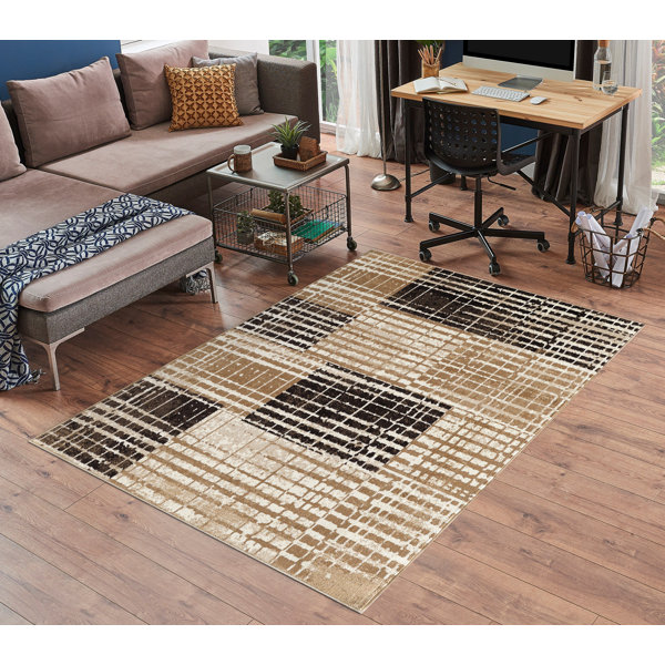 Latitude Run Hiroichi Abstract Flatweave Area Rug | Wayfair.ie