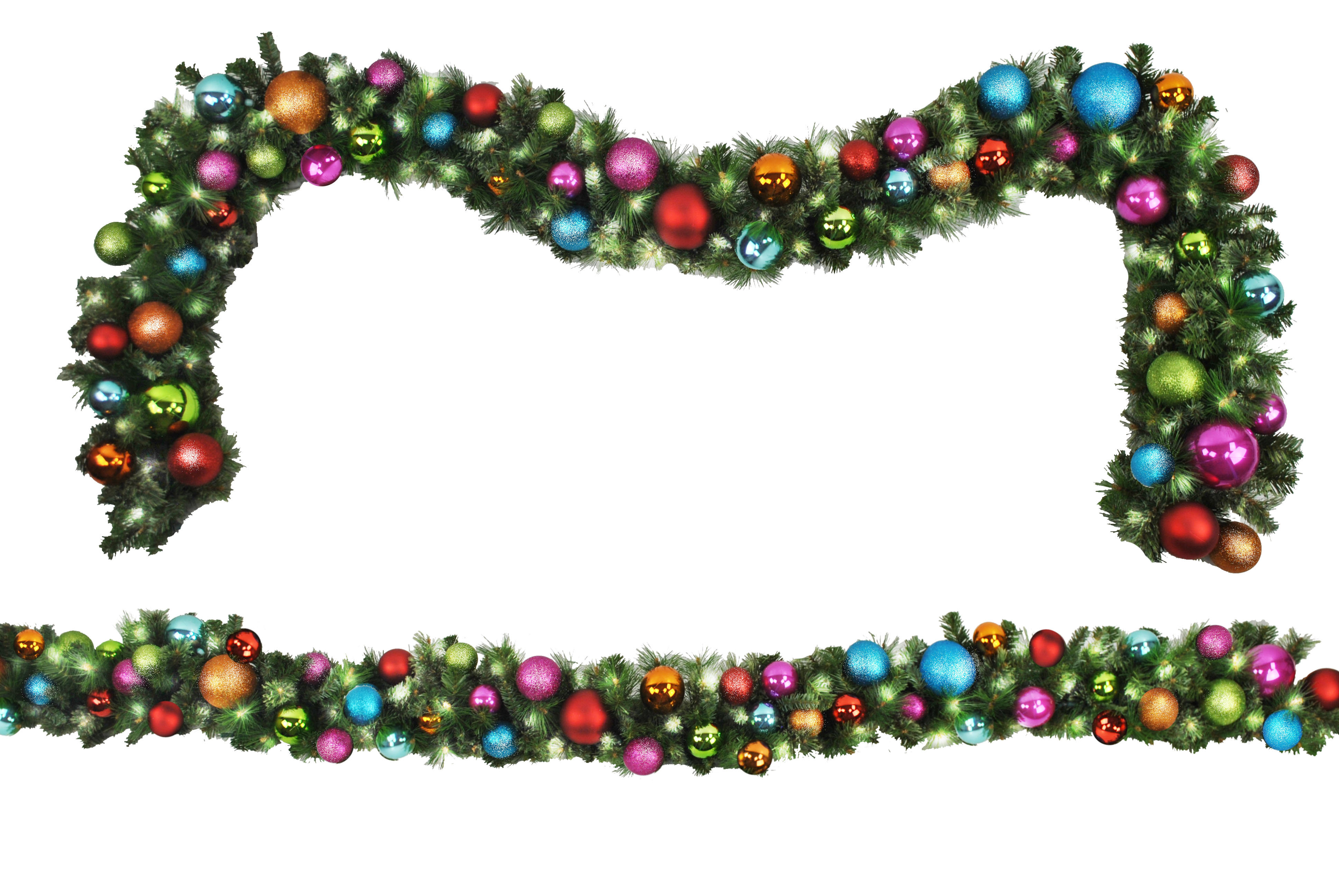 Queens of Christmas 108' Garland with 100 Warm Lights | Wayfair