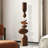 Handcrafted Rubber Wood Abstract Stacked Sculpture
