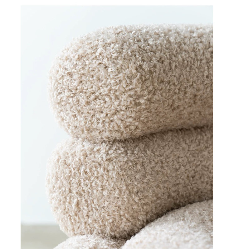 Fauteuil d'appoint durable Lana, Chameau