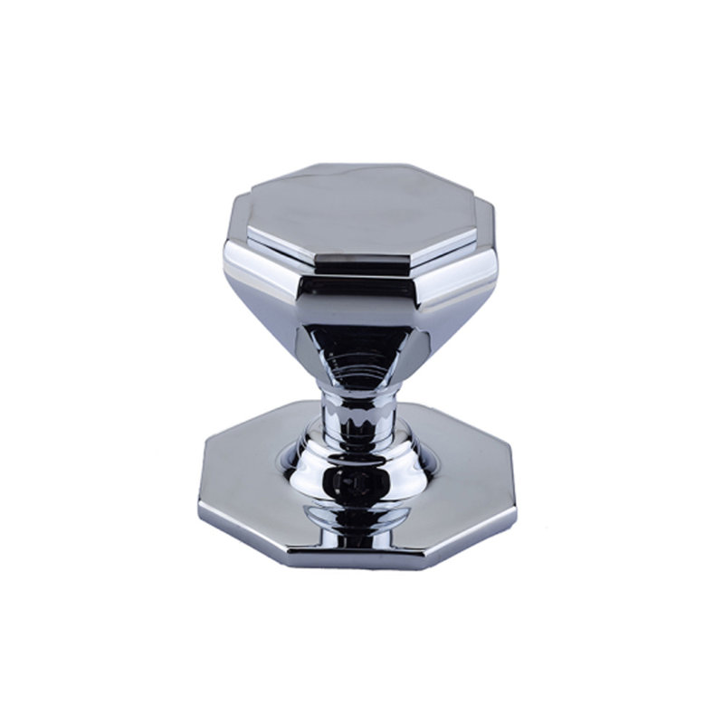 Single Dummy Door Knob, Polished Chrome