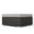 SANTA ROSA Outdoor Wicker Ottoman With Cushion, No Assembly Required, Perfect For Patio And Deck Relaxation-1969911006