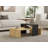 Modern Multipurpose Coffee Table, Sapphire & Anthracite, 31.5 x 19.7 x 12.6 inches | 100% Melamine Coated Particle Board, Thickness: 0.7 inches | Additional Storage, Stylish Design for Living Room or Office