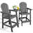 HDPE Tall Adirondack Chair Set with Table-95914941