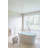 Biscayne 64'' x 31'' Freestanding Soaking Solid Surface Bathtub-88695055-88695049