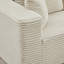 Canapé modulaire en L de 106 po en L avec méridienne orientée vers la droite (siège simple non inclus), canapé modulaire moderne à assise profonde pour le salon, aucun assemblage requis, beige (tissu en velours côtelé moelleux)-775482814-775482808