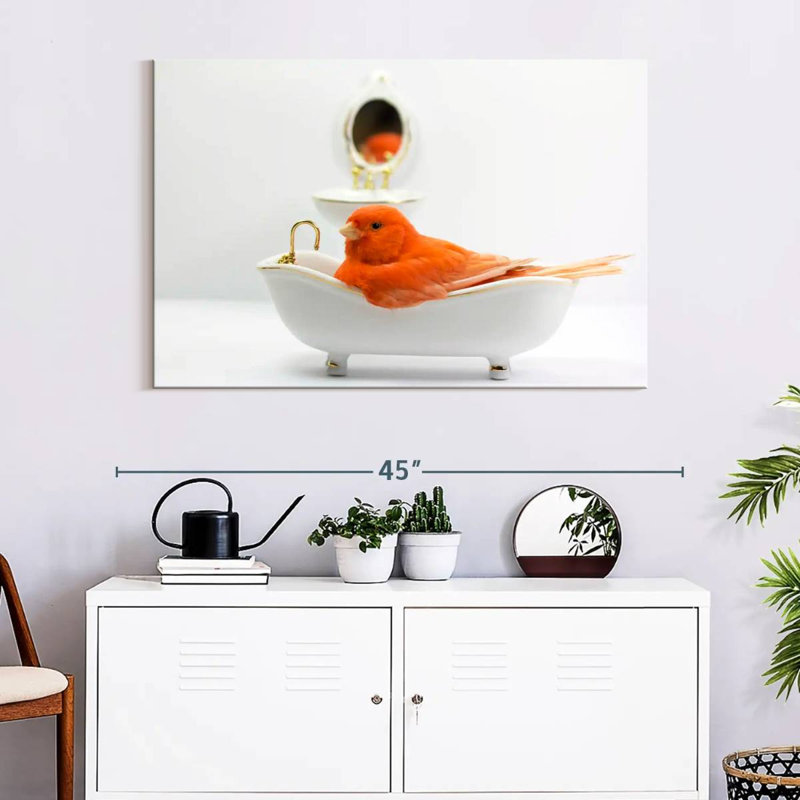Brampt Bird Bath Time, 26" H x 39" W