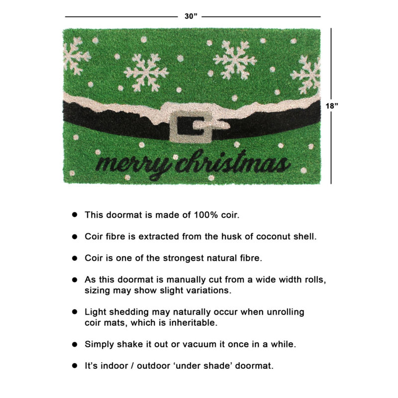 Non-Slip Christmas Doormat