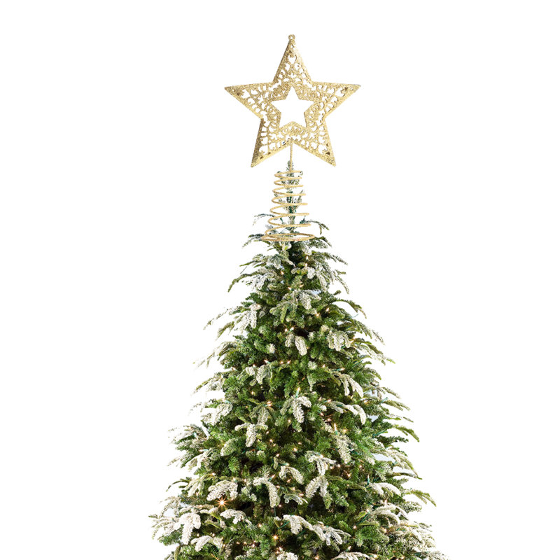 15cm Solid Colour Metal Astrology & Stars Tree Topper