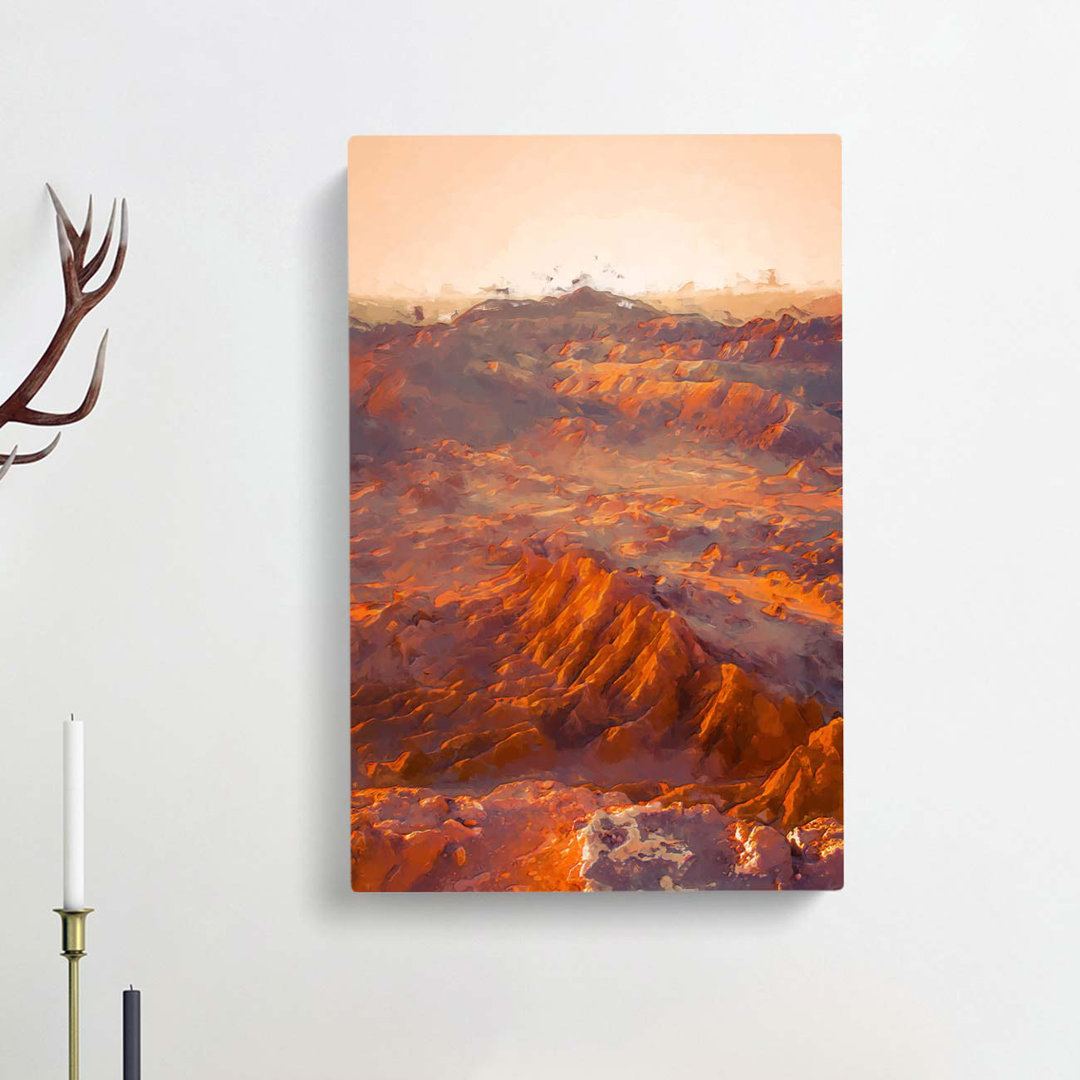 San Pedro De Atacama Desert In Chile In Abstract - Wrapped Canvas