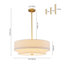 4 - Light Brass Pendant