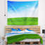 Tapisserie panorama vert de jardin-28497870