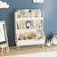 Organisateur de rangement de jouets, bibliothèque et rangement de jouets avec pieds, organisateur de rangement multifonctionnel