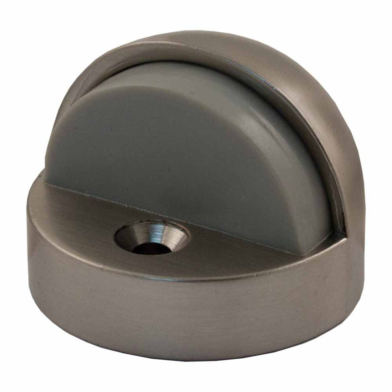 Butoir de porte dôme, Chrome satiné