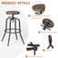 Tabourets de comptoir à hauteur réglable 27-30 po avec cadre en métal Laxton-653354736-685986009