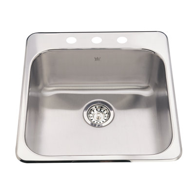 20.5'' L Single Bowl Stainless Steel Kitchen Sink