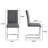 5- Piece Dining Table Set,Glass Top Metal Base Dining Tablewith 4 Faux Leather Dining Chairs-111233766-111233761