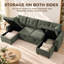 Upholstered 113.4 " Chenille Sofa