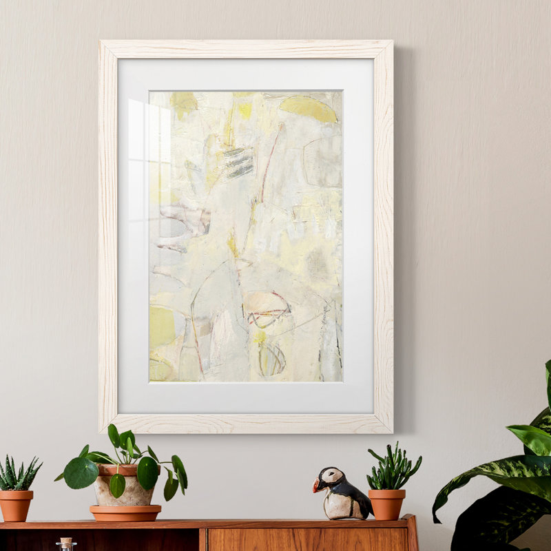 Fizgig II - peinture encadrée, H 37,5 po x l 27,5 po x P 1 po, Cadre blanc