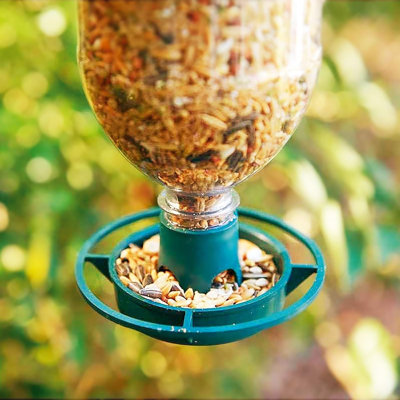 Canuet Plastic / Acrylic Hanging Hopper Bird Feeder