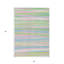 Tapis intérieur lavable rayé vert menthe 3 pi x 5 pi HomeRoots