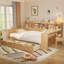 Lit de jour en bois avec tablettes de rangement, lit multifonctionnel-232711452-223377684