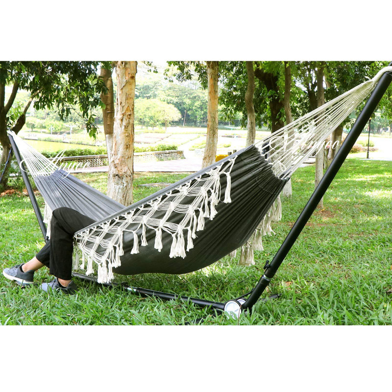 Loc Large Double Classic Hammock, Black/White