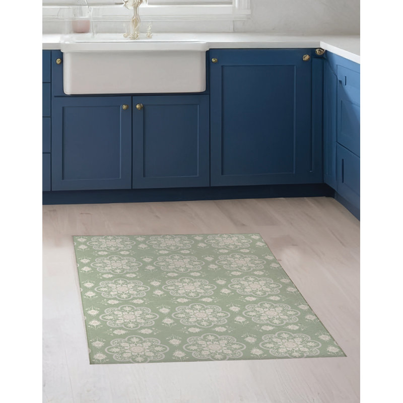 Tapis de cuisine Skye, Sauge, Rectangulaire 2 pi x 3 pi