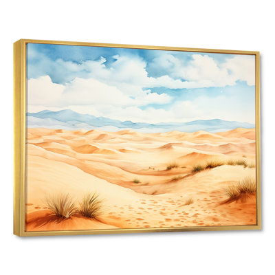 Paysage désertique de dunes de sable en Afrique VI - Désert, art mural
