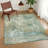 Machine Washable Indoor/Outdoor Chantille ACN2300 Abstract Rug-70862746
