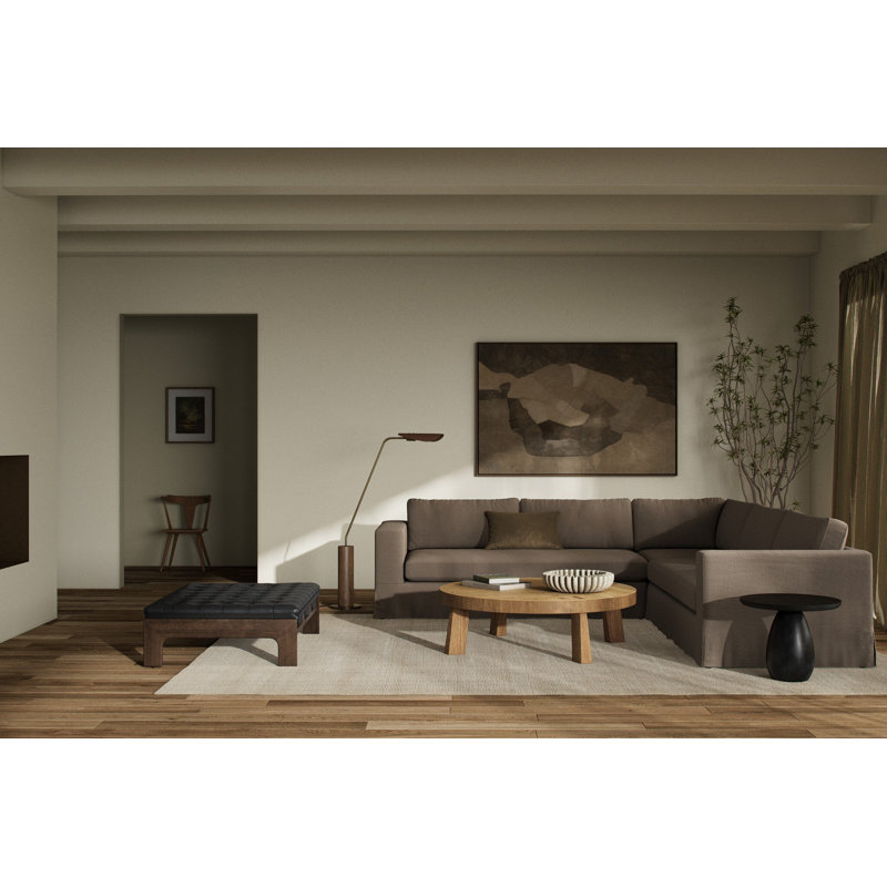 Tremaine Sectional, Savoy Parchment Polyester Blend