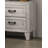 Contemporary White Wash 1Pc Nightstand Bedroom Melamine Bedside Table Black Bar Pull Furniture