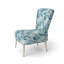 Chaise d'appoint rembourrée de style tropical Azure Azure