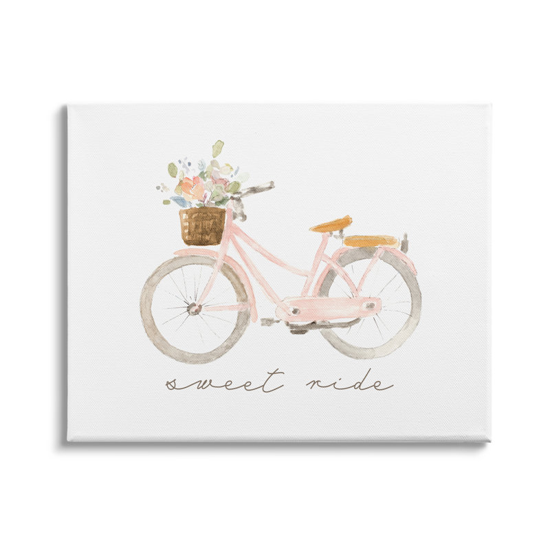 Panier «Sweet Ride» par Lanie Loreth, Toile tendue, H 36 po x l 48 po x P 1,5 po