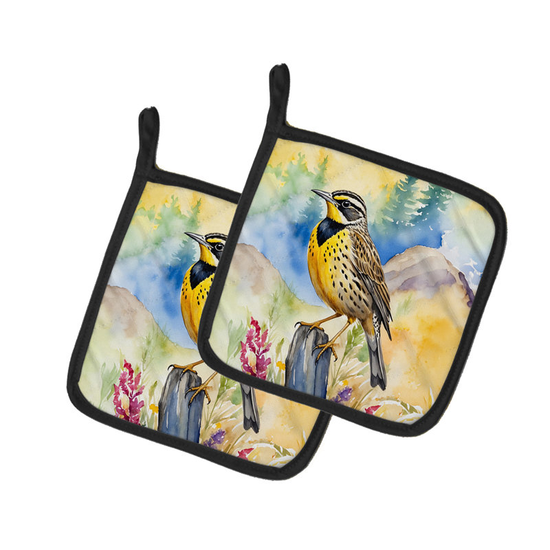 Paire de supports à casserole Oregon Western Meadowlark