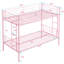 Lit superposé simple au-dessus de métal Pink