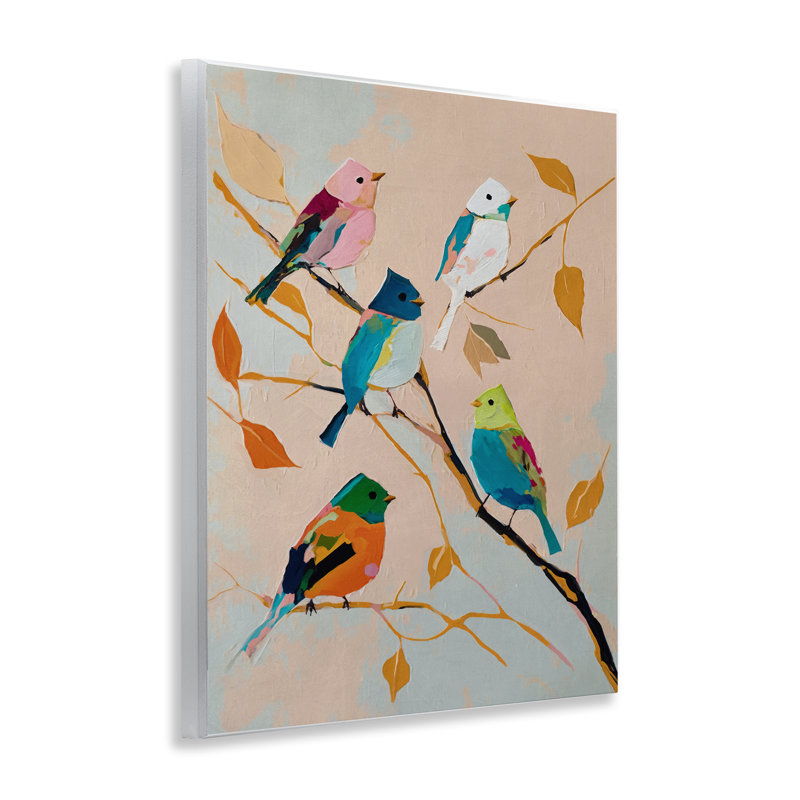  Art mural "Parakeets on Fall Branch" par Svetlana Aleynikova