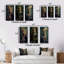 «Stylish Lion In suit smoking», 3 pièces sur toile-334843725-334843730