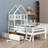 Twin-Size Wooden Platform Bed With Safety Guardrails And Integrated Drawers-1461088372