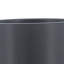 Pot à fleurs 8 po avec support en céramique et bois gris mat, plateforme de poterie d'intérieur