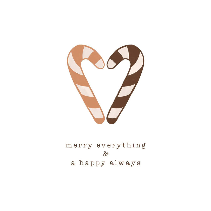 Merry Everything And A Happy Always - Wrapped Canvas Print, 152.5 cm H x 101.5 cm W