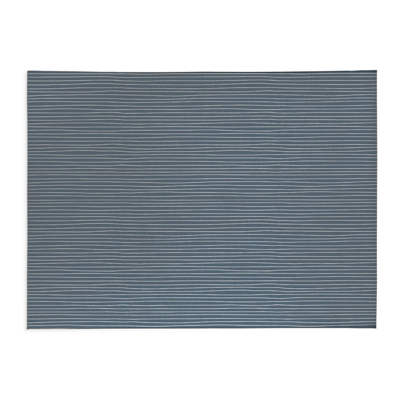 Tapis de cuisine Slat, Bleu, Rectangle 5 pi x 7 pi
