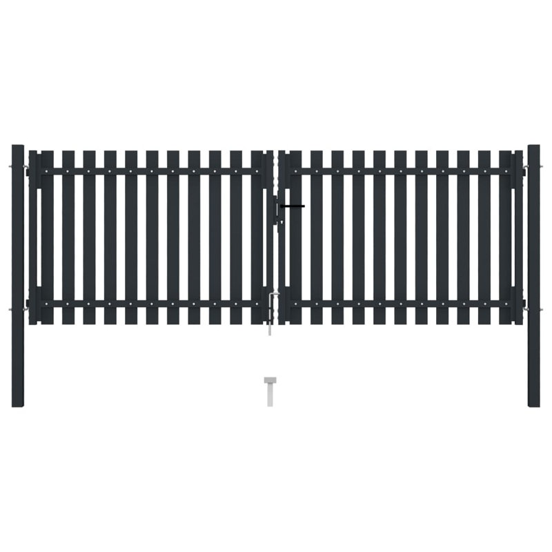 Ping Dakota Fields Anthracite Metal Gate Opener/ Closer for Gates, 150cm H x 306cm W x 15.2cm