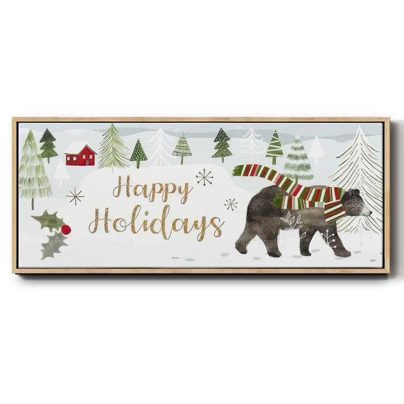 Woodland Christmas Collection - Toile avec cadre en D