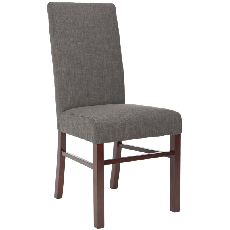 Ardell 19.70'' H Upholstered Parsons Chair, Charcoal Brown