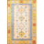 Tapis décoratif jaune à motif frangé à motif traditionnel jaune-406663090