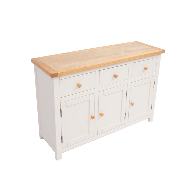 Nellis 120cm Sideboard, Brown/White