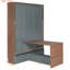 Lit escamotable avec bureau escamotable Murphy-1194960144