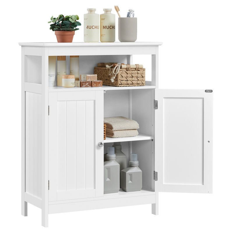 Armoire de salle de bain autoportante 31,5 po Pylesville, Blanc