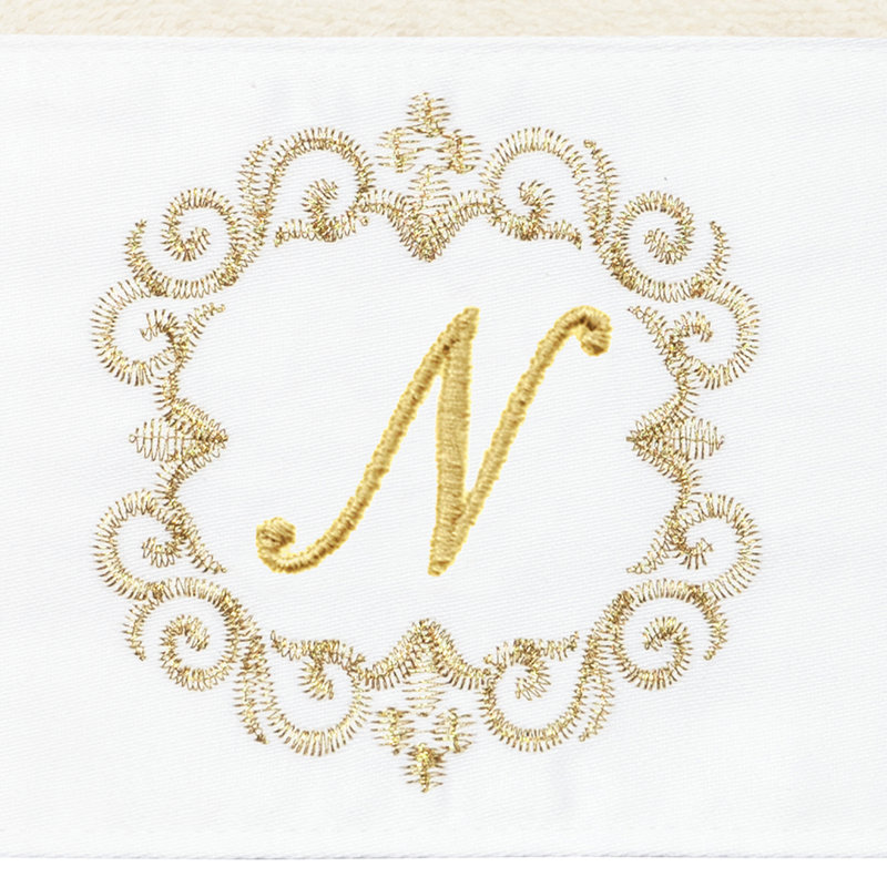 Winston Porter 100% Turkish Cotton MONICA 2PC Embellished Hand Towel Set, N